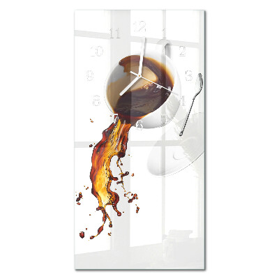 Orologio da parete verticale Caffè