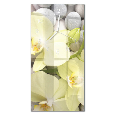 Verticale orologio Pietre di orchidea