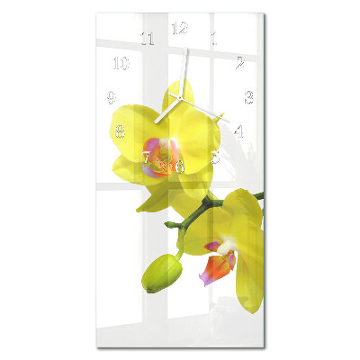 Orologio con stampa verticale Orchidea