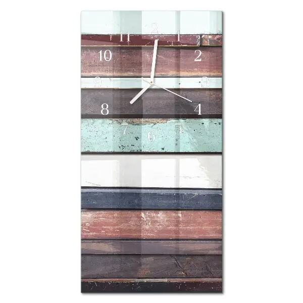Orologio con stampa verticale Pattuglia di legno