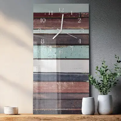 Orologio con stampa verticale Pattuglia di legno