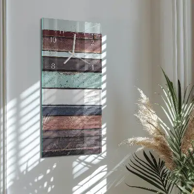 Orologio con stampa verticale Pattuglia di legno