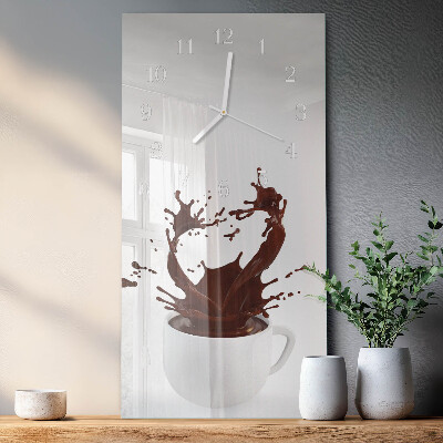 Orologio con stampa verticale Caffè