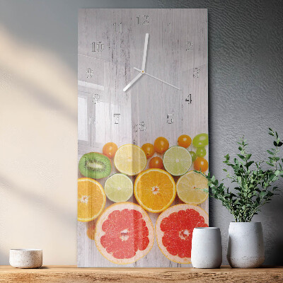 Orologio da parete verticale Frutta