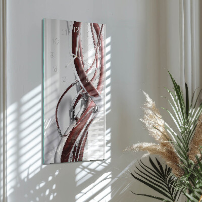 Verticale orologio in vetro Modello