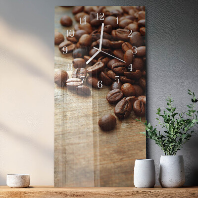 Orologio da parete verticale Chicchi di caffè