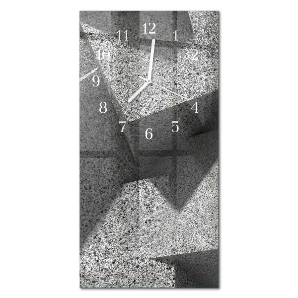 Verticale orologio in vetro Tavolo in marmo