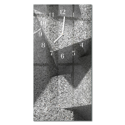 Verticale orologio in vetro Tavolo in marmo