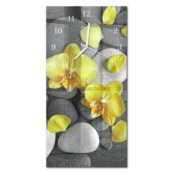Orologio con stampa verticale Pietra di fiore