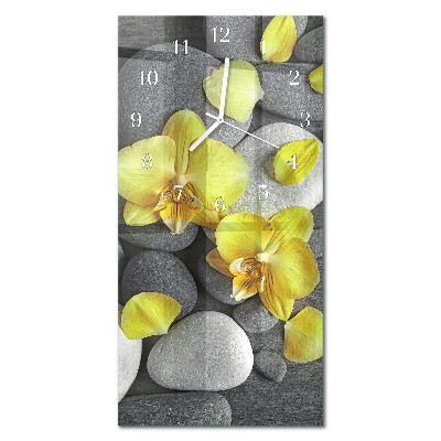 Orologio con stampa verticale Pietra di fiore