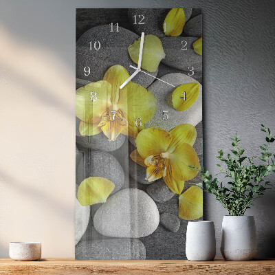 Orologio con stampa verticale Pietra di fiore