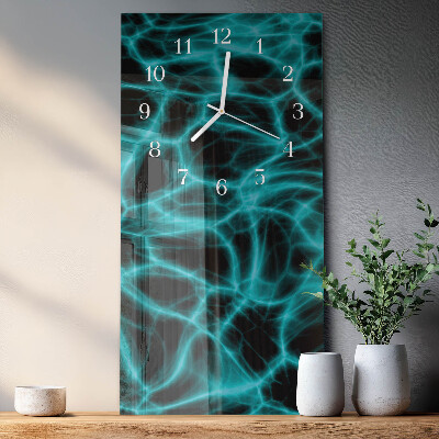 Verticale orologio in vetro Superficie dell'acqua