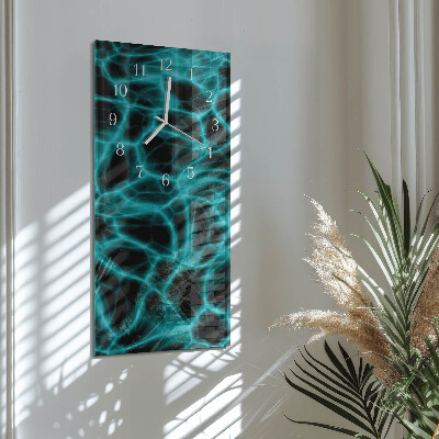 Verticale orologio in vetro Superficie dell'acqua