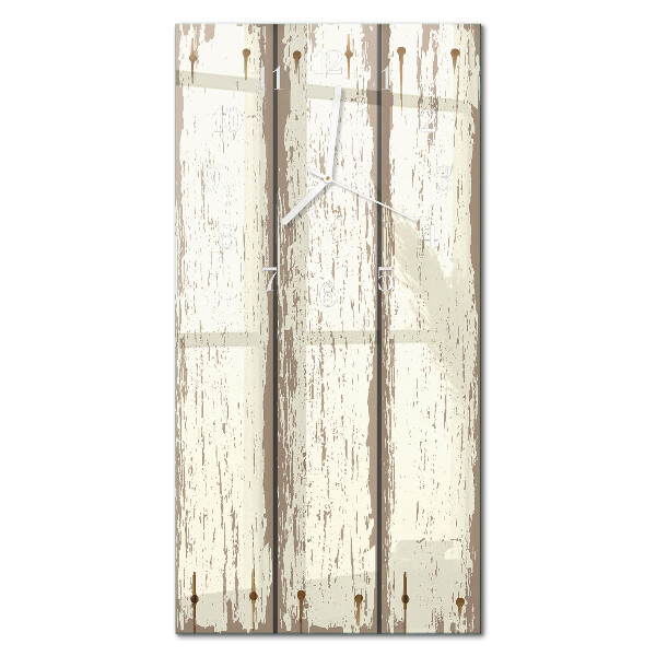 Orologio da parete verticale Tavole di legno
