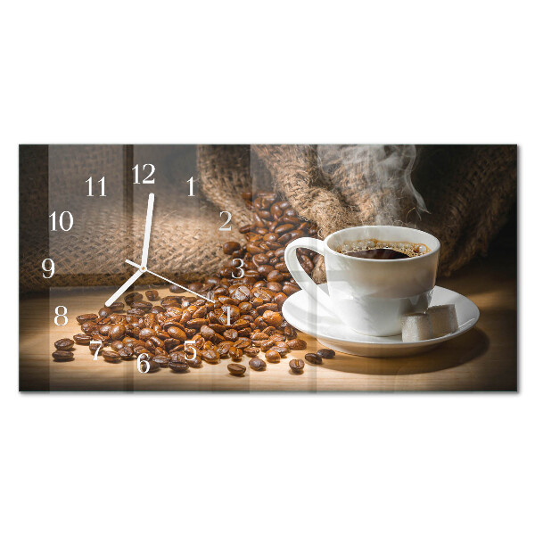 Orizzontale orologio in vetro Infuso oscuro
