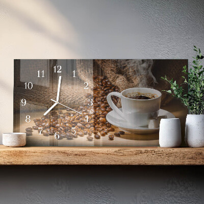 Orizzontale orologio in vetro Infuso oscuro