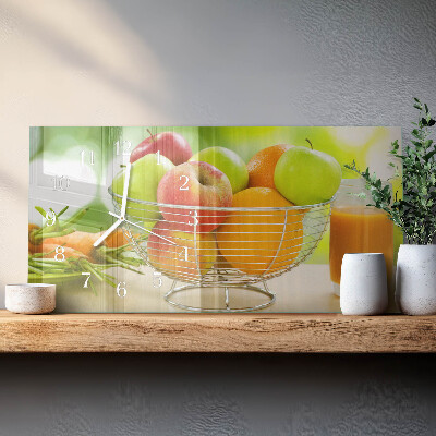 Orizzontale orologio con stampa Frutta e nettare