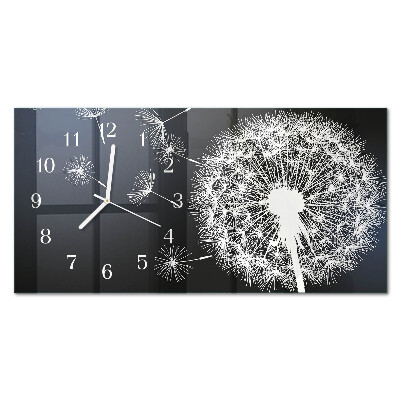 Orizzontale orologio in vetro Aquilone del dente di leone