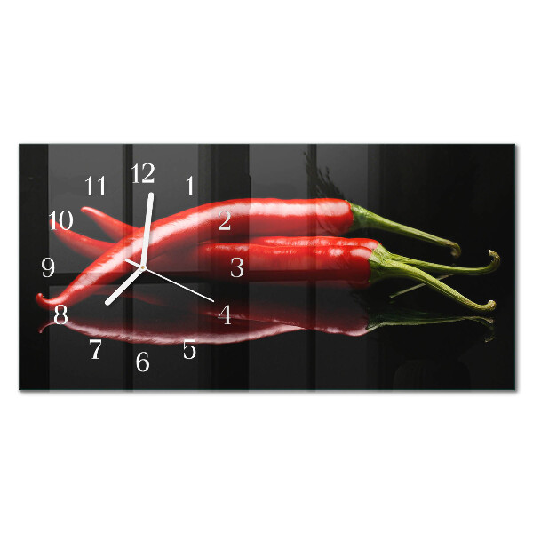 Orologio da parete orizzontale Peperoncini piccanti
