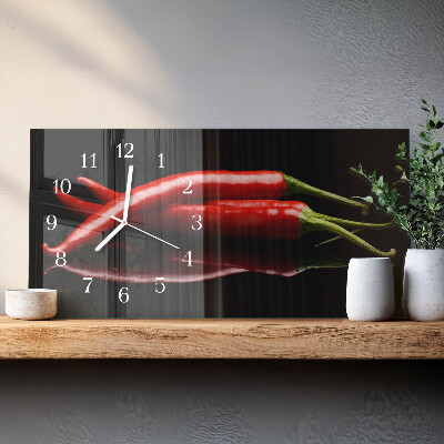 Orologio da parete orizzontale Peperoncini piccanti