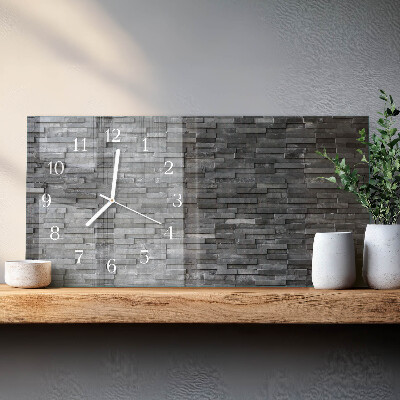 Orizzontale orologio in vetro Struttura in pietra
