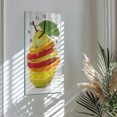 Verticale orologio da parete Frutta
