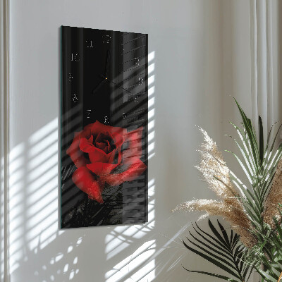 Verticale orologio da parete Rosa