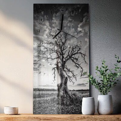 Verticale orologio da parete Albero