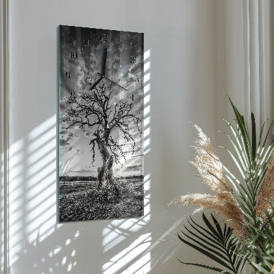 Verticale orologio da parete Albero