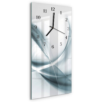 Verticale orologio con stampa Astrazione