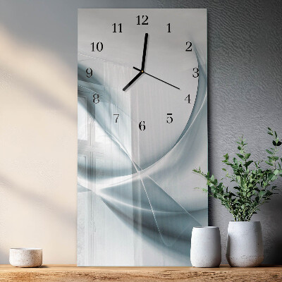 Verticale orologio con stampa Astrazione