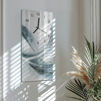 Verticale orologio con stampa Astrazione