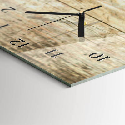 Orologio verticale Legno con chicchi di caffè