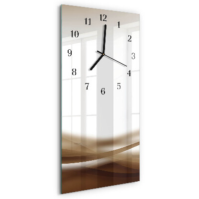 Verticale orologio con stampa Linee astratte