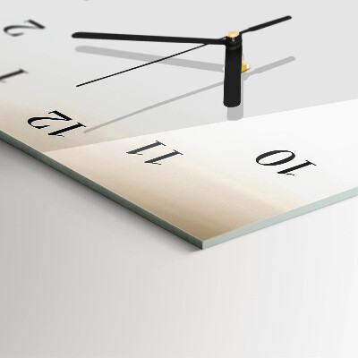 Verticale orologio con stampa Linee astratte