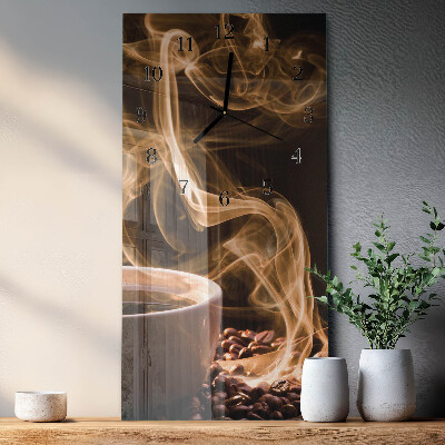 Orologio verticale Una tazza di caffè