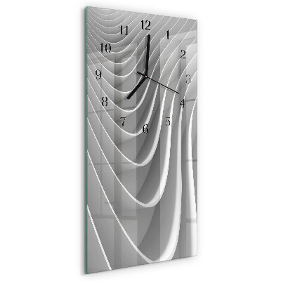 Orologio verticale in vetro Astrazione