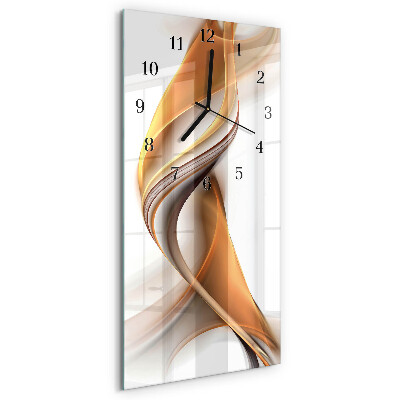 Verticale orologio con stampa Astrazione