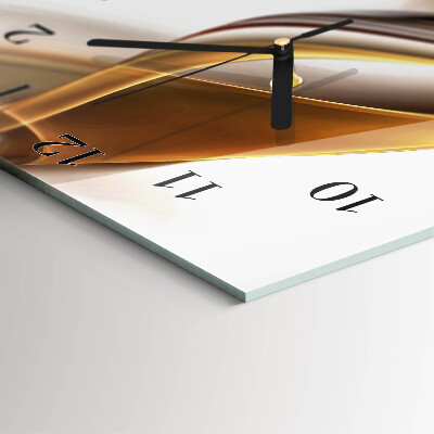 Verticale orologio con stampa Astrazione