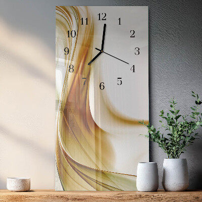 Orologio verticale in vetro Astrazione