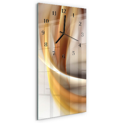 Verticale orologio con stampa Astrazione