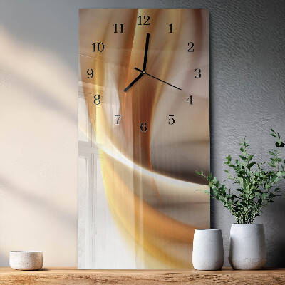 Verticale orologio con stampa Astrazione