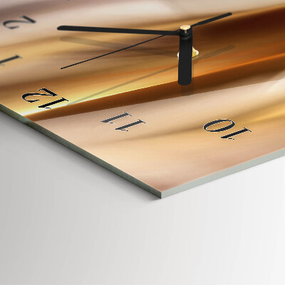Verticale orologio con stampa Astrazione