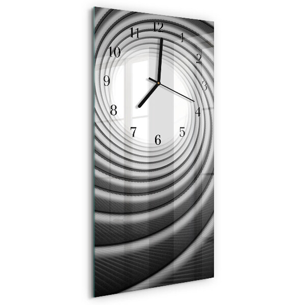 Orologio verticale in vetro Vortice