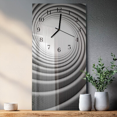Orologio verticale in vetro Vortice