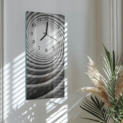 Orologio verticale in vetro Vortice
