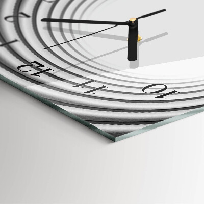 Orologio verticale in vetro Vortice