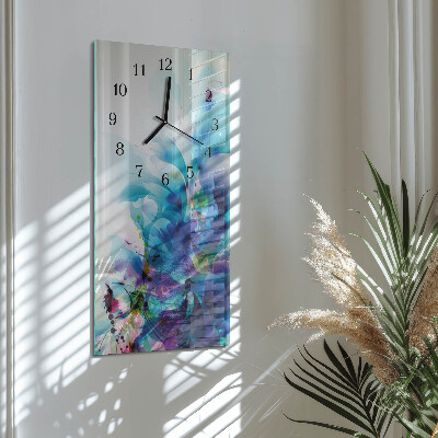 Orologio verticale in vetro Astrazione