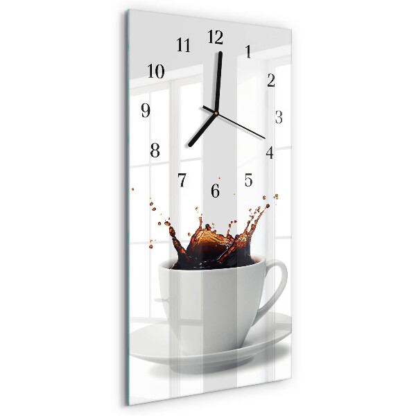 Verticale orologio da parete Caffè