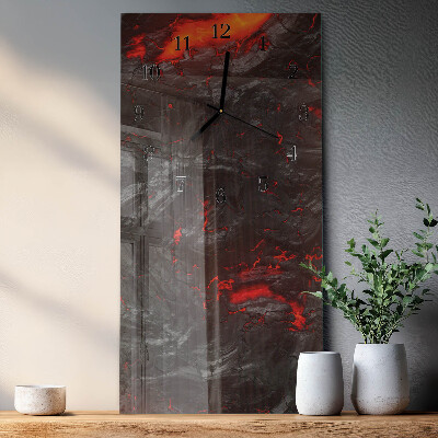 Verticale orologio da parete Lava